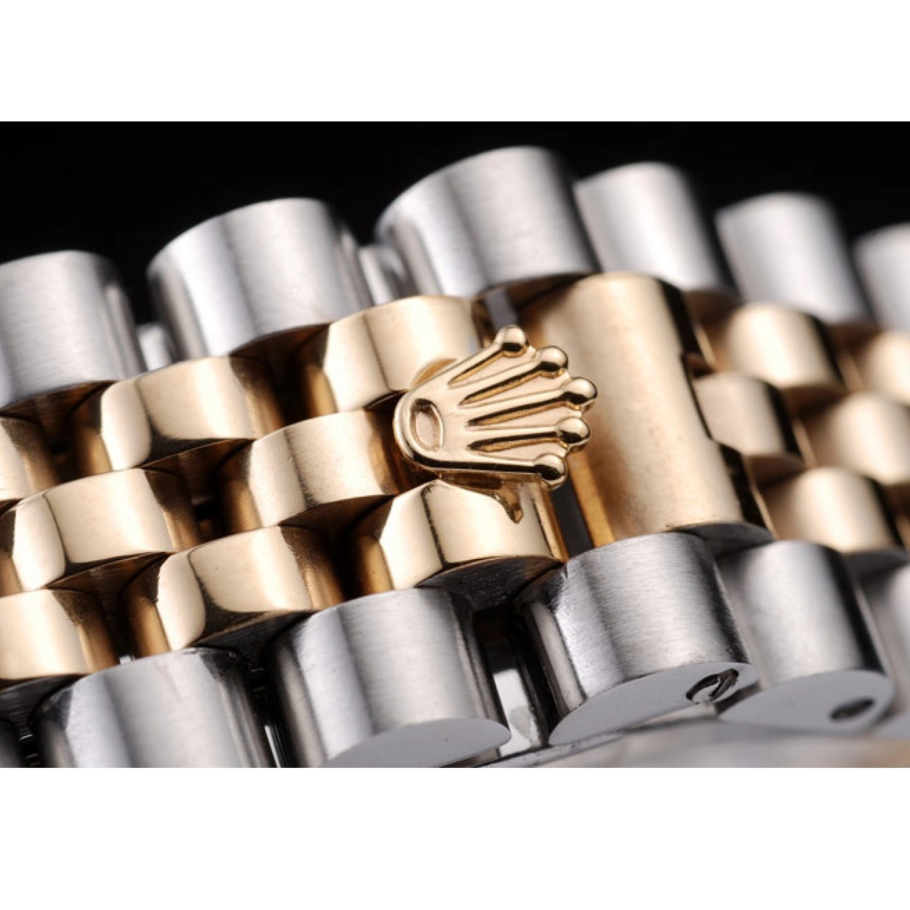 Aaa replica watch Dial PlatedGold Gold 18k Rolex Steel DateJust Tone Stainless Two 0715
